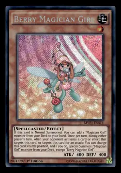 Berry Magician Girl MVP1-ENS14 The Dark Side of Dimensions Yu-Gi-Oh NM - Image 1