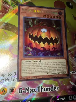 Yugioh! Pumpking the King of Grave Ghosts MZMU-EN001 Secret Rare 1st Ed NM - Image 2