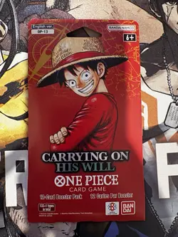 1 x One Piece TCG OP-13 Carrying On His Will Blister Pack English - Image 1