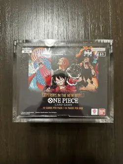 One Piece OP-09 Emperors In The New World Sealed Booster Box (W/ ACRYLIC CASE) - Image 1