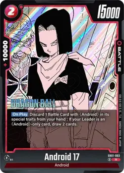 Android 17 SB01-003 DBS Fusion World Dragon Ball Card NM - Image 1