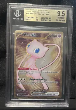 2023 Pokemon SV 151 Ultra Premium Collection Gold Metal Mew ex #205 BGS 9.5 RARE - Image 1