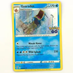 Pokemon Card Gyarados Pokemon Go Holo Rare 022/078 Near Mint - Image 1