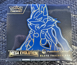 Pokemon Center Mega Evolution Lucario ETB Elite Trainer Box Brand New Sealed - Image 1