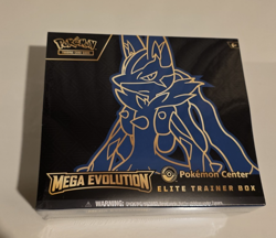 Pokemon TCG Mega Evolutions Lucario Pokemon Center ETB Elite Trainer Box Sealed - Image 1