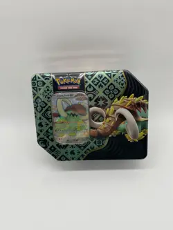 Pokemon Paldean Fates Great Tusk Ex Tin 5 Packs New Sealed - Image 1