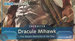 Dracule Mihawk OP07-044 Seven Warlords of Sea Set - One Piece TCG NM English - Image 3
