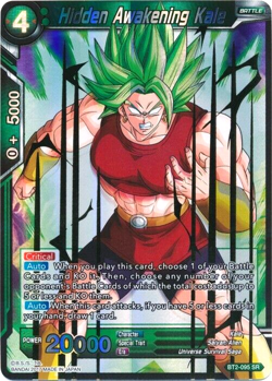 Dragon Ball Super Card BT2-095 SR Hidden Awakening Kale (Foil) Near Mint - Image 1