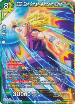 Dragon Ball Super Card XD3-08 ST SS2 Son Gohan, Wounded Victor (Foil) Near Mint - Image 1