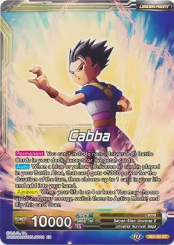 Dragon Ball Super Card XD1-01 ST Vegeta & Cabba, Master & Pupil (Foil) Near Mint - Image 2