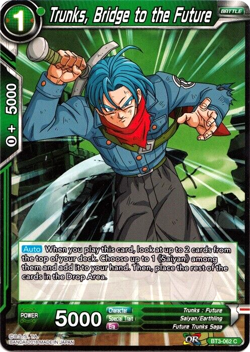 Dragon Ball Super Card BT3-062 C Trunks, Bridge to the Future Near Mint - Image 1