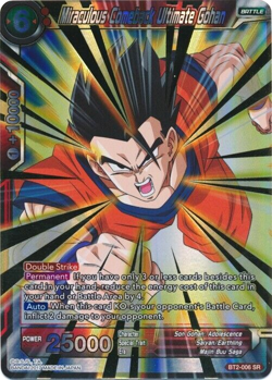 Dragon Ball Super Card BT2-006 SR Miraculous Comeback Ultimate Gohan (Foil) - Image 1