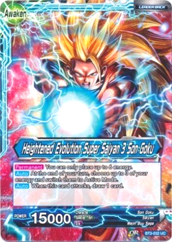 Dragon Ball Super card BT3-032 UC Heightened Evolution Super Saiyan 3 Son Goku - Image 1