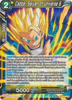 Dragon Ball Super Card XD1-06 ST Cabba, Saiyan of Universe 6 (Foil) Near Mint - Image 1