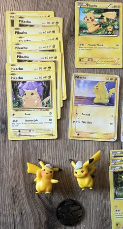 Pokemon Pikachu & Raichu Card Lot (25 Cards, Figures & Coin) - Image 3