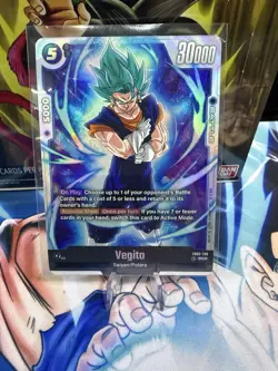 Dragon Ball Super Card Game Vegito FB02-139 SCR Secret Rare Fusion World - Image 1