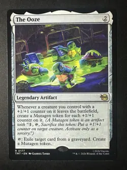 The Ooze TMT 0177 Rare Legendary Artifact Magic The Gathering English 2026 - Image 1