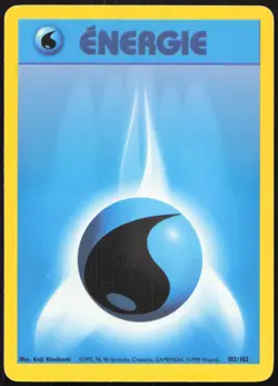 Carte Pokemon Energie Eau 102/102 Set de base Francais - Image 1