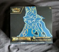 Pokemon Center TCG: Mega Evolutions Lucario Elite Trainer Box (ETB) - SEALED - Image 1