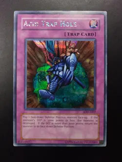 YUGIOH 2003 | ACID TRAP HOLE | SDD-E002 | PRISMATIC SCR | PROMO | EXCELLENT (LP) - Image 1
