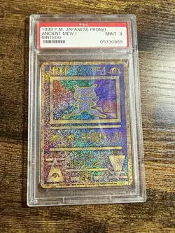 PSA 9 Ancient Mew I Nintedo Error Holo Movie Promo Pokemon Card Japanese 1999 - Image 1