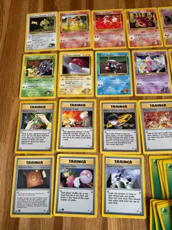 Vintage Large Lot Pokemon Cards Gym Challenge / Heros 56 Cards - Image 2
