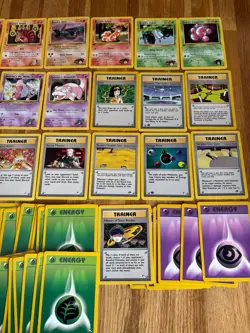 Vintage Large Lot Pokemon Cards Gym Challenge / Heros 56 Cards - Image 3