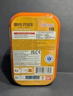 ONE PIECE CARD GAME - TIN PACK - SET VOL. 2 (TS-02 OP13) NEW SEALED ENGLISH ACE - Image 2
