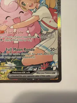 Lillie's Clefairy EX Full Art Holo Fairy Basic Pokemon Card ASC 280/217 - Image 4