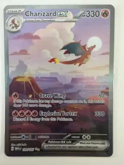 Charizard ex 199/165 Pokemon 151 TCG Special Illustration Rare - MP see pics - Image 2