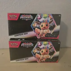Set of 2 Pokemon TCG Prismatic Evolutions Surprise Box Sealed - Image 1