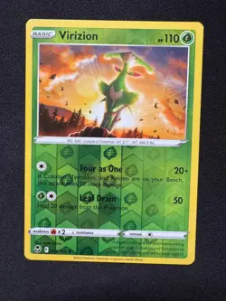 VIRIZION ( Silver Tempest 014/195 ) REVERSE HOLO R - Pokemon - NM/M - Image 1