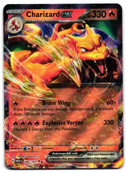 Charizard ex 006/165 - 151 Double Rare Pokemon TCG - LP Card - Image 1