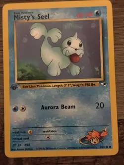 Pokemon TCG Misty's Seel Gym Heroes 1st Edition Regular Common 88/132 60 HP - Image 1