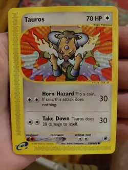Pokemon TCG Tauros Expedition Base Set 133/165 2002 - Image 1