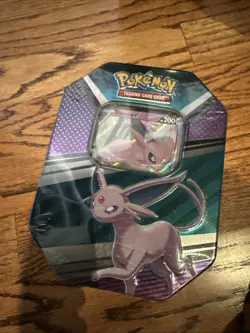 Pokemon TCG Eevee Evolutions Tin 2021 [ Espeon V ] NEW - Image 1