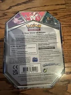Pokemon TCG Eevee Evolutions Tin 2021 [ Espeon V ] NEW - Image 2