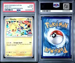 Pikachu - 225 Pokemon World Championships 2025 - PSA 8 NM ⚡ - Image 2