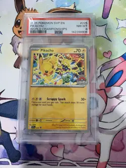 Pikachu - 225 Pokemon World Championships 2025 - PSA 8 NM ⚡ - Image 4