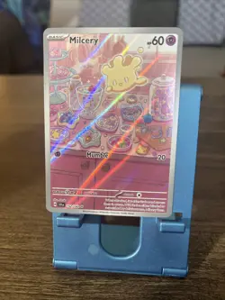 Pokemon TCG Milcery 152/142 Stellar Crown Holo Illustration - Image 1