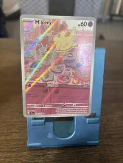 Pokemon TCG Milcery 152/142 Stellar Crown Holo Illustration - Image 2