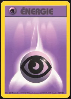 Carte Pokemon Energie Psy 101/102 Set de base Francais - Image 1