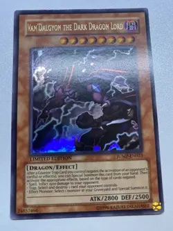 Yu-Gi-Oh! Van’Dalgyon The Dark Dragon Lord Ultra Limited Edition JUMP-EN023 HP - Image 1