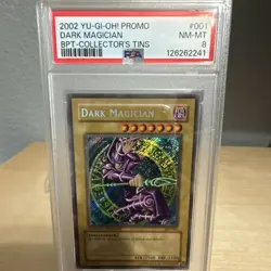 2002 Yu-Gi-Oh! Dark Magician BPT-001 Collector's Tin Limited Edition PSA 8 - Image 1