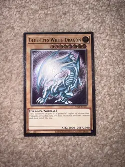 Yu-Gi-Oh! OP28-EN001 Blue-Eyes White Dragon Ultimate Rare Euro Purple Hue - Image 1