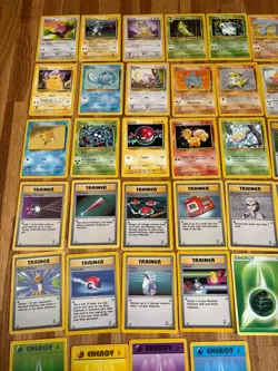 Vintage Large Lot Pokemon Cards Base Set 2 Cards 21-130 Excellent Run - Image 3