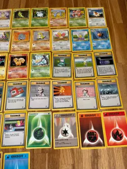Vintage Large Lot Pokemon Cards Base Set 2 Cards 21-130 Excellent Run - Image 4