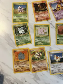 Pokemon Base Set Wizards 1999 Wartortle Seel Tentacool Card Lot 18 Cards - Image 2