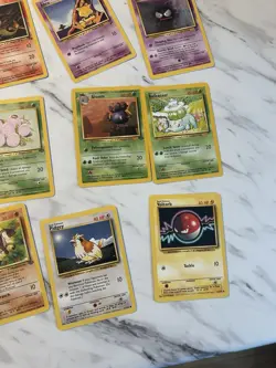 Pokemon Base Set Wizards 1999 Wartortle Seel Tentacool Card Lot 18 Cards - Image 3