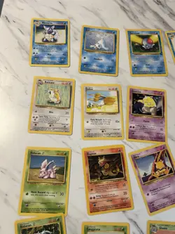 Pokemon Base Set Wizards 1999 Wartortle Seel Tentacool Card Lot 18 Cards - Image 5